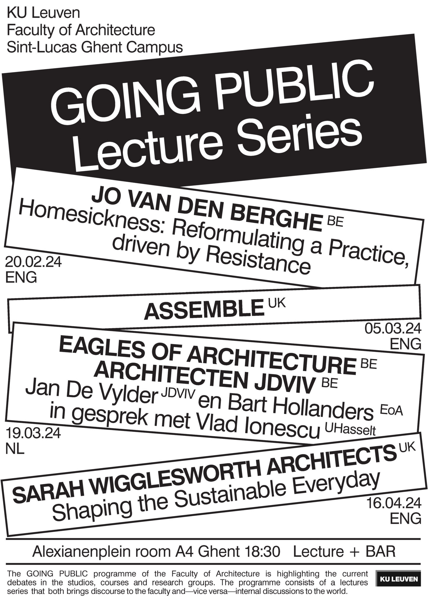 Going Public lectures 2024 Architecture